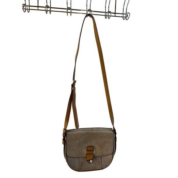 MK Michael Kors Leather Suede crossbody adj strap - Picture 1 of 11